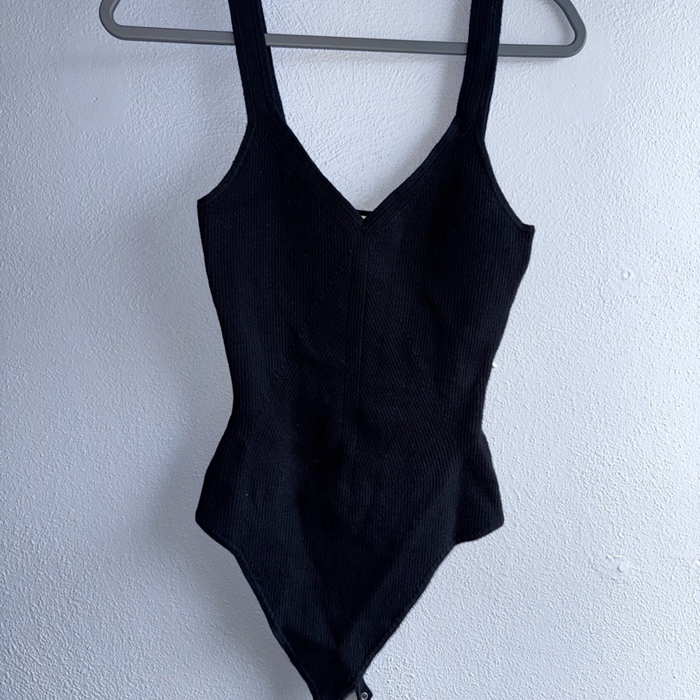 Black Knit Abercrombie Bodysuit